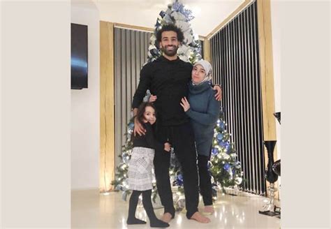 Mo Salah Poses With Christmas Tree With His Wife & Daughter, Divides Instagram - Sports - Nigeria