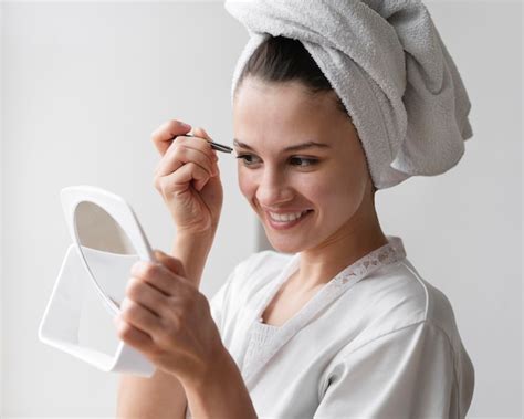 premium photo woman   beauty  care treatment
