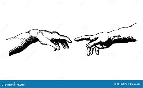 Creation of Adam stock vector. Illustration of finger - 28187072