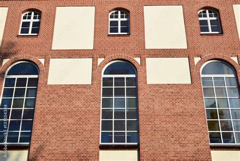 gegliederte klinkerfassade stock photo adobe stock