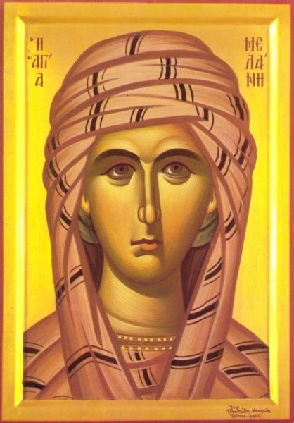 Мелания Римляныня, Вифлеемская, Палестинская: житие, иконы, день памяти