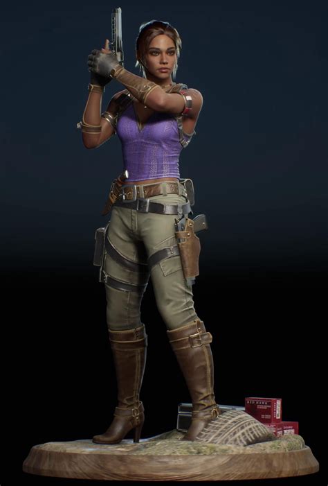Sheva Alomar in Unreal Engine 5 (RE5 Fan Art by professional character