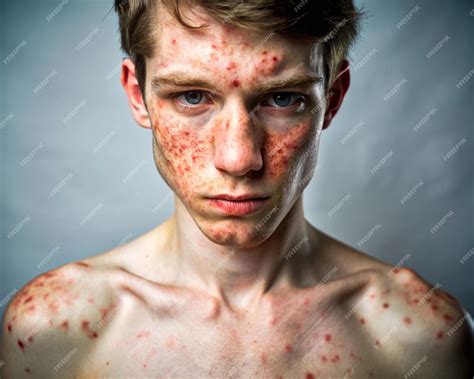 Psoriasis allergy face rash itchy face rash | Premium AI-generated image