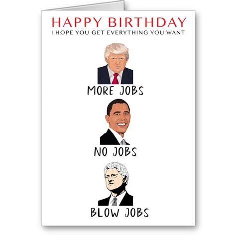 Trump Birthday Card Funny Trump Card Naughty Card Political | Etsy