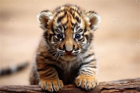Cute little tiger baby created with technology. 26151795 Stock Photo at ...