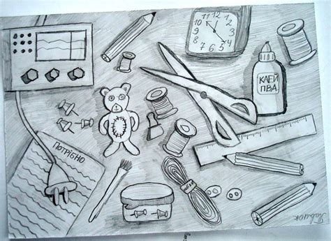 Учимся рисовать мелкие предметы: marina_le