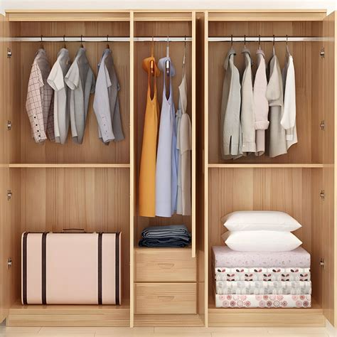 contemporary style wardrobe armoire wood combination armoire  doors