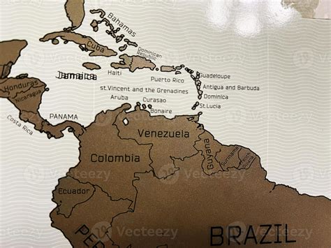 map of caribbean and south america 2