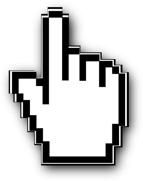Free Cursor Hand Clipart Illustration