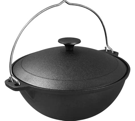 Казан с крышкой MYRON COOK чугун, 12 л MC0122 - выгодная цена, отзывы ...