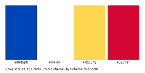 Nova Scotia Flag Colors Color Scheme » Blue » SchemeColor.com