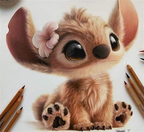 Stitch Realista - Cómo dibujar a Stitch de (Lilo & Stitch) con lápices | Versión realista ...
