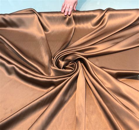 Silk Charmouse 54 Wide Beautiful Copper Gold Silk Satin - Etsy