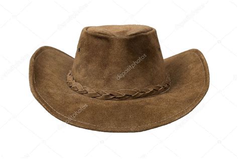 Brown cowboy leather hat Stock Photo by ©ppart1 46630263