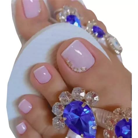 24piezas Uñas Postizas Para Pies 0195 | Meses sin interés