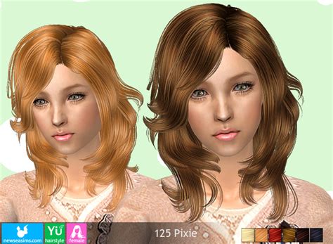 Женская прическа от Newsea — The Sims- модификации и дополнения