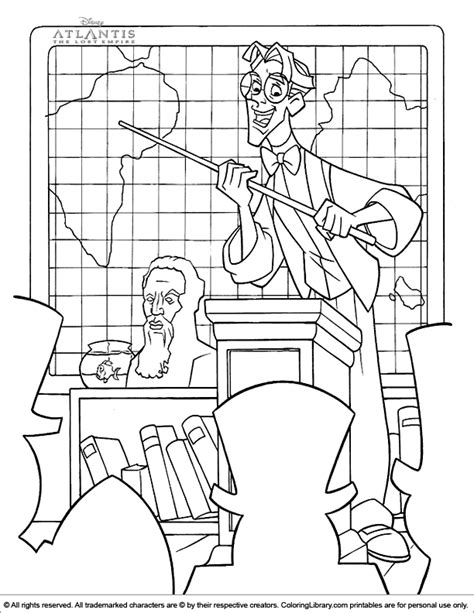 Atlantis The Lost Empire Coloring Picture