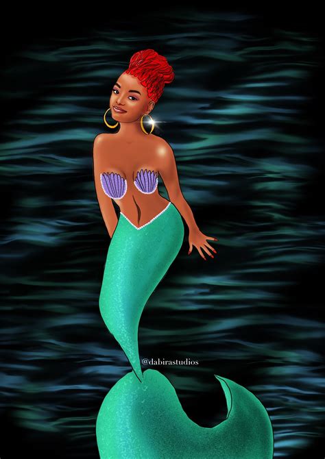 This "Little Mermaid" Fan Art Proves Why Halle Bailey Is #DefinitelyMyAriel