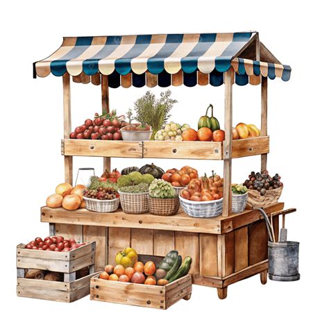 Fresh Farmers Market Produce Stand, Vegetable, Fruit, Market PNG