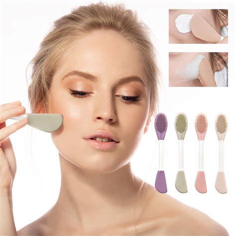 Silicone Facial Mask Brush Double Head Applicator | Pore Cleansing
