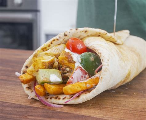 min chicken shawarma wrap cookwell