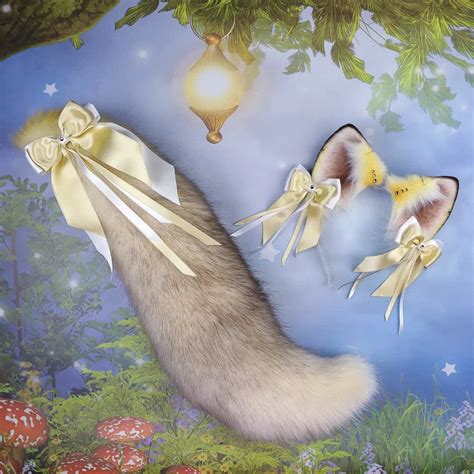 Corsac Fox Ears and Tail Set – neko.to.mori