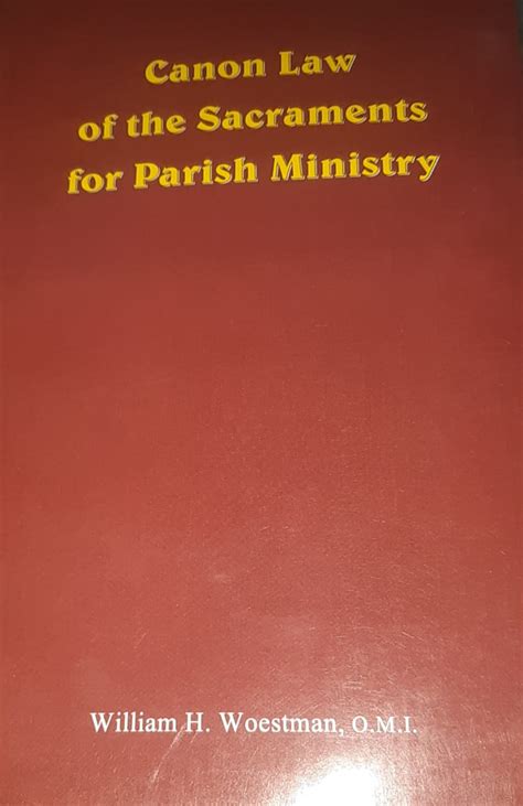 canon law   sacraments  parish ministry joy  gifting