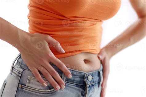 Young woman in menstrual pain, portrayal of the discomfort and agony