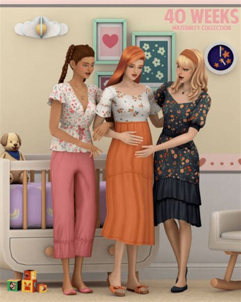 29+ Stylish Sims 4 Maternity Clothes CC (Pregnancy Clothing)