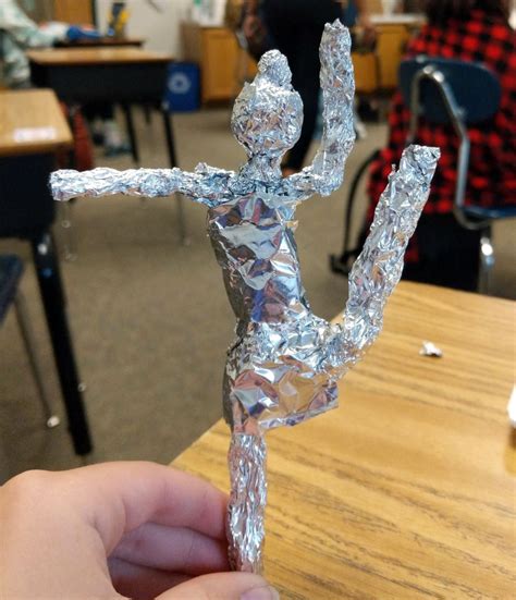 Tinfoil Figure Sculpture