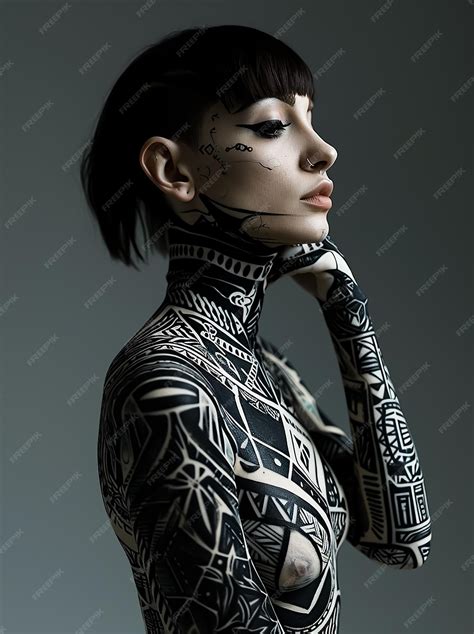 Premium Photo | Hot Sexy Tattoo Girl in fashion style photo session