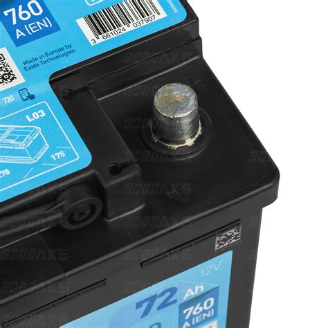 Аккумулятор Exide 72Ah 760A Start-Stop AGM EK720 купить | Низкая цена