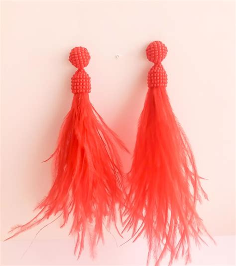 Beaded tassel earrings | Etsy