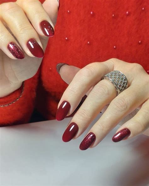 Бордо с шимером | Nails, Beauty