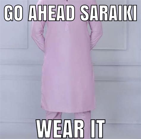 Least colourful saraiki dress : 2Pakistani4u