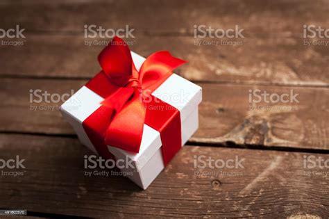 single gift box stock photo  image   basket