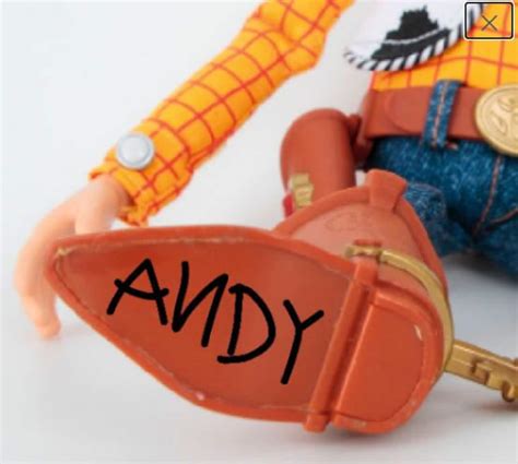 ANDY SVG Toy Story Woody's Boot Signature only Clipart Download Cut With Sillhouette or Cricut ...