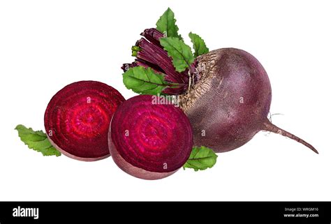 beetroot  leaves isolated  white stock photo alamy