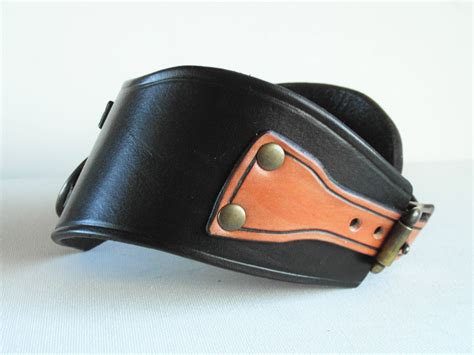 Leather BDSM Posture Collar Submissive Collar Posture | Etsy