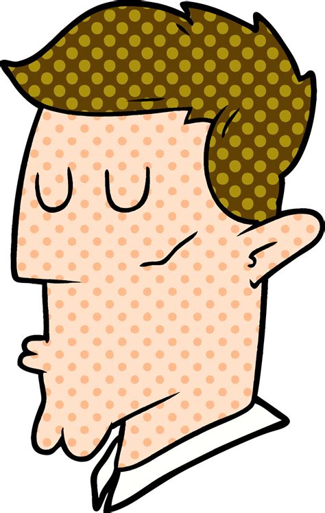 cartoon serious man 12451395 Vector Art at Vecteezy