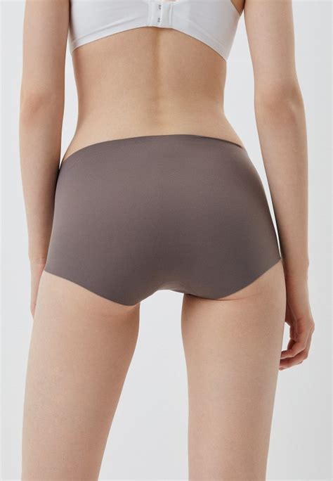 Трусы UNIQLO ультрабесшовные AIRism, цвет: коричневый, RTLACC471101 ...