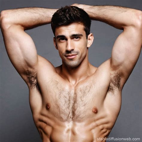 detailed male armpit stable diffusion