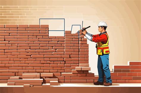 clipart   brick wall  built premium ai generated vector