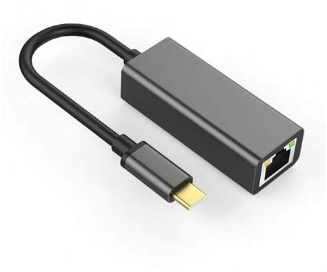 Переходник USB Type-C на LAN RJ-45 Giga Ethernet Card GCR 00303 сетевой ...