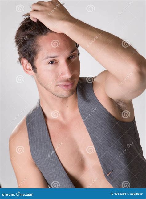 Latino Male with Muscles stock photo. Image of muscular - 4052356