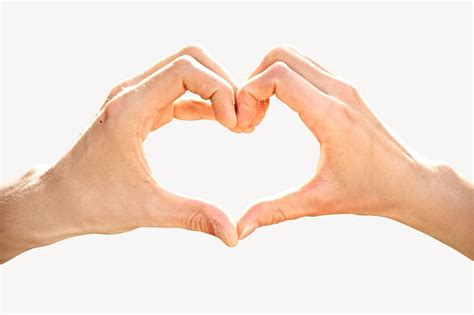 hand showing heart gesture isolated  photo rawpixel