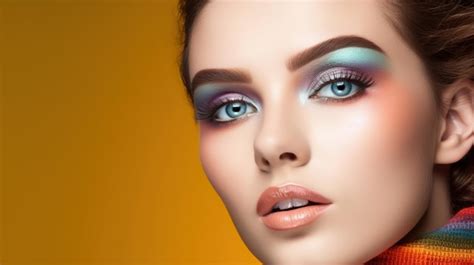 Premium AI Image | colorful makeup