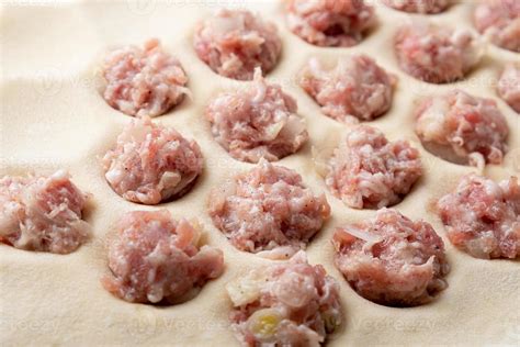 the process of making dumplings with meat 10139321 Stock Photo at Vecteezy