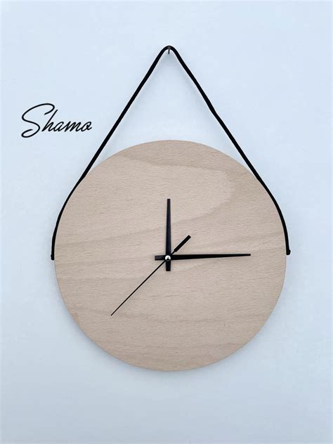 Wooden Clock Minimalist Wall Clock Wall Decoration Modern - Etsy