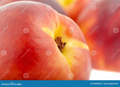 peaches close  stock photo image  dessert delicious